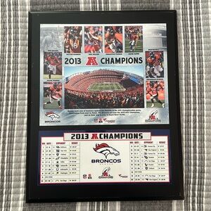 Denver bronco 2013 AFC champion plaque